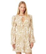 Платье WAYF, Channing Long Sleeve Mini Dress 9621654 | Golden Paisley фото 1