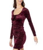 Платье Madden Girl, Long Sleeve Emma Dress with Ruching 9623402 | Purple Potion фото 3