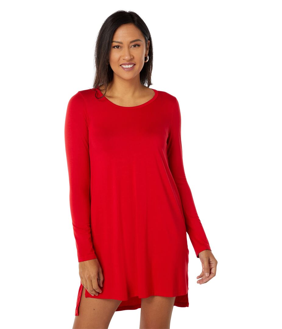 Платье Michael Lauren, Hale Long Sleeve High-Low Dress 9626784 | Lipstick Red фото 1