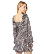 Платье WAYF, Pinky Promise Mini Dress 9629889 | Espresso Zebra фото 2