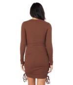 Платье BCBGeneration, Knit Long Sleeve Drawstring Dress U1UX5D51 9629986 | Milk Chocolate фото 2