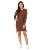 Платье BCBGeneration, Knit Long Sleeve Drawstring Dress U1UX5D51 9629986 | Milk Chocolate фото 4