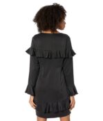 Платье Chaser, Long Sleeve V-Neck Ruffle Mini Dress 9631303 | True Black фото 2