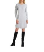 Платье H Halston, Long Sleeve Raglan Crew Neck Tunic Sweater 9647326 | Heather Opal фото 1