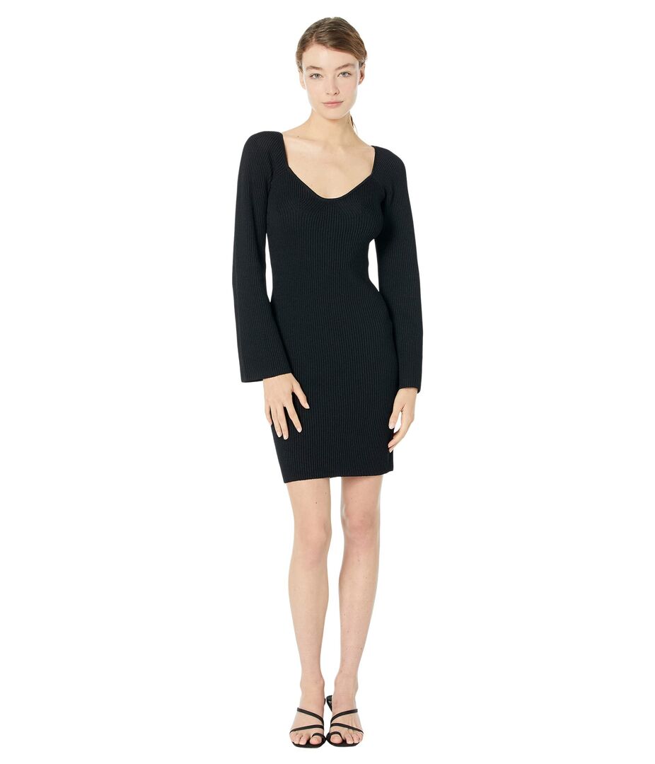 Платье line and dot, Melissa Sweater Mini Dress 9660009 | Black фото 1