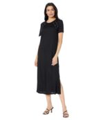 Платье MICHAEL Michael Kors, Lace-Up T-Shirt Dress 9664663 | Black фото 1