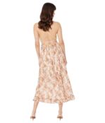 Платье Miss Me, Wood Beads Front Lace-Up Back Print Woven Dress 9684117 | Peach Pink фото 2