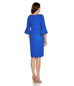 Платье Adrianna Papell, Stretch Rio Knit Draped Sheath with Bell Sleeves