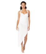 Платье Norma Kamali, Cayla Side Drape Gown 9692237 | White фото 1