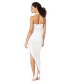 Платье Norma Kamali, Cayla Side Drape Gown 9692237 | White фото 2