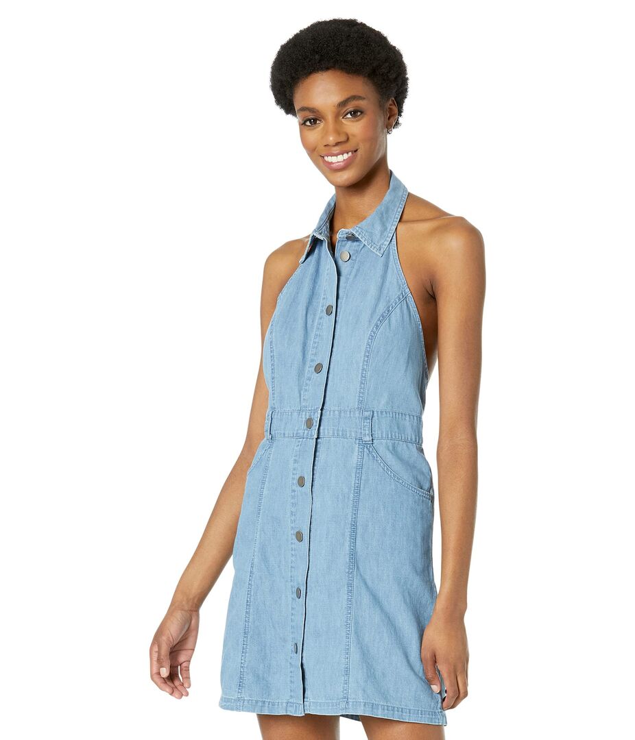 Платье Free People, Sami Denim Mini Dress 9694074 | Bali Blue фото 1