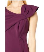 Платье MARINA, Bow Shoulder Sheath 9700100 | Eggplant фото 3