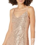 Платье MARINA, Sequin Slip Dress 9700105 | Rose Gold фото 3