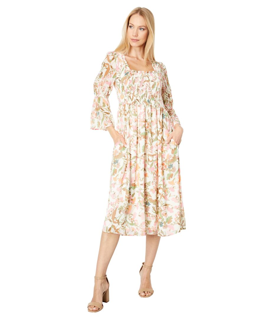 Платье Lost + Wander, Wildflowers Midi Dress 9701152 | Neutral Pink Floral фото 1