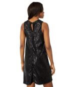 Платье MARINA, Sleeveless A-Line Sequin Shift Short Dress All Over Sequins 9701508 | Black фото 2