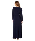 Платье MARINA, Long Wrap Jersey Maxi 9701509 | Navy фото 2