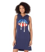 Платье Chaser, Patriot Lips Cotton Fleece Sleeveless Hoodie Dress 9713607 | Avalon фото 1