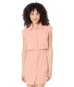 Платье MONROW, Double Layer Shirtdress 9714382 | Faded Coral фото 1