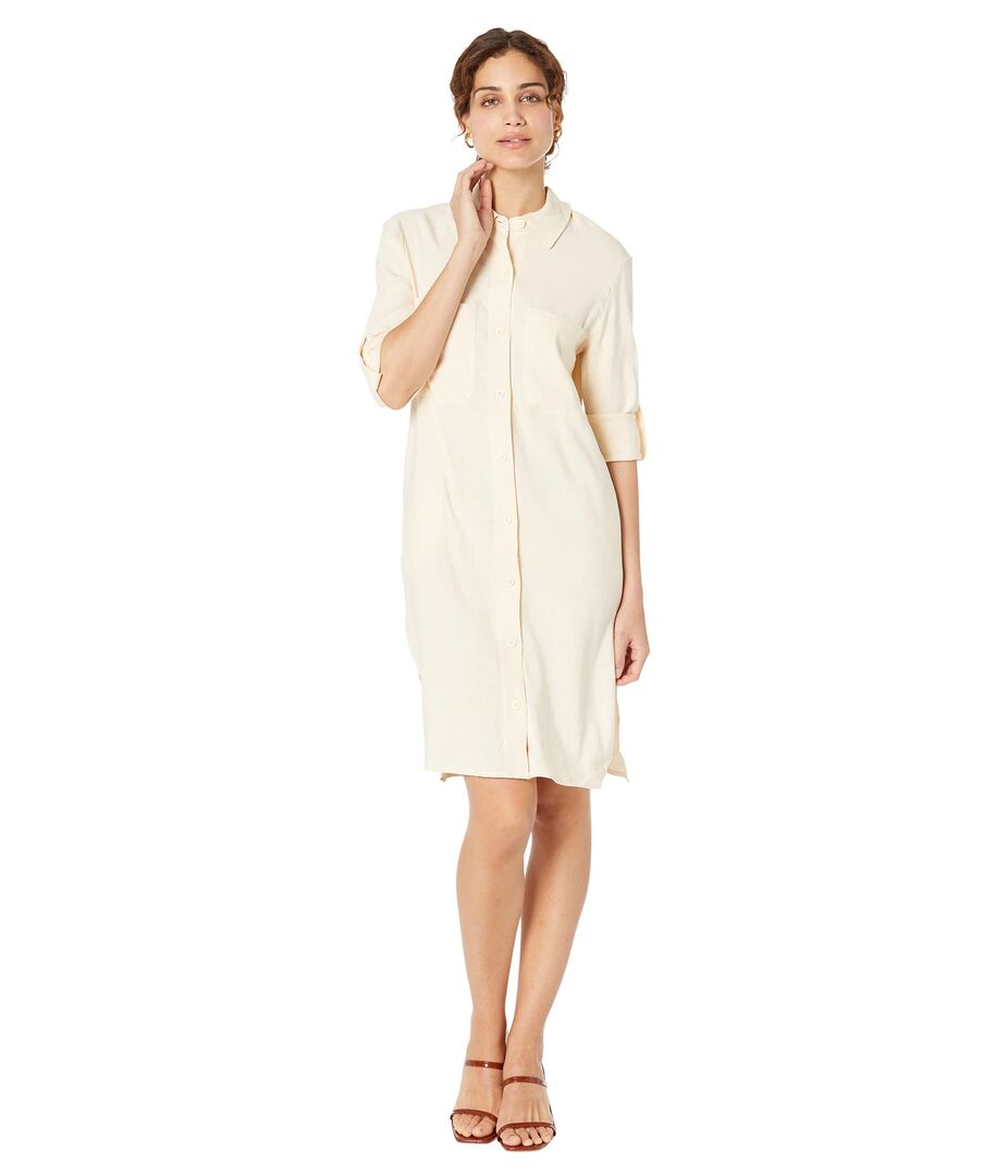 Платье MONROW, Linen Shirtdress 9714383 | Butter Cream фото 1