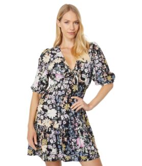 Платье Saltwater Luxe, Floral Oasis Short Sleeve Mini Dress