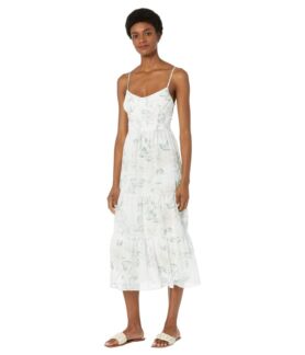 Платье Saltwater Luxe, Silverlake Chiffon Whimsical Florals Tank Midi Dress