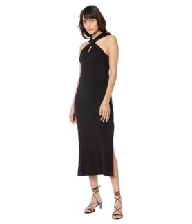 Платье SUNDRY, Keyhole Cotton Spandex Midi Dress