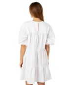 Платье SUNDRY, 100% Woven Cotton Midi Dress 9718044 | White фото 2