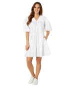 Платье SUNDRY, 100% Woven Cotton Midi Dress 9718044 | White фото 4