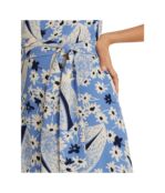 Платье LAUREN Ralph Lauren, Floral Crepe Sleeveless Dress 9718165 | Blue/Cream/Multi фото 3