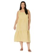 Платье Eileen Fisher, Tiered Strap Full-Length Dress in Washed Organic Line 9718222 | Butter фото 1