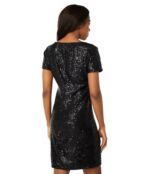 Платье MARINA, Short Sleeve Sequin Dress 9719874 | Black фото 2