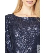 Платье MARINA, Long Sleeve Sequin Dress 9719875 | Navy фото 3