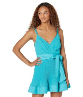 Платье MILLY, Livy Pleated Mini Dress