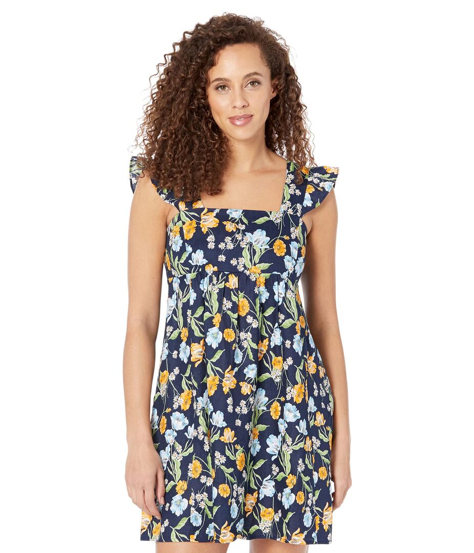 Платье Draper James, Maddie Babydoll Dress 9723296 | Nassau Navy Multi фото 1