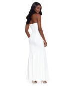 Платье XSCAPE, Long Scuba Crepe V-Neck 9726229 | Ivory фото 2