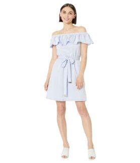 Платье MICHAEL Michael Kors, Petite Ruffle Neck Midi Dress