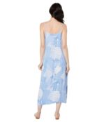 Платье Mod-o-doc, Abstract Print Sleeveless Button-Down Dress 9729627 | Capri Blue фото 2