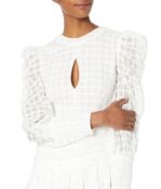 Платье Bardot, Jolie Check Mini Dress 9733054 | Ivory фото 3