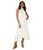 Платье 1.STATE, Smocked Neck Halter Midi Dress 9734519 | New Ivory фото 1