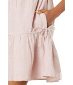 Платье Madewell, Linen-Blend Lorelei Mini Dress 9735672 | Dusty Blush фото 3