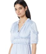 Платье BCBGMAXAZRIA, Ruffle Day Cocktail Dress 9737841 | Xenon Blue фото 2