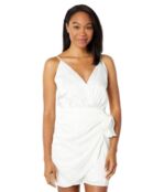 Платье WAYF, Wrap Mini Dress 9738270 | Ivory фото 1