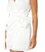 Платье WAYF, Wrap Mini Dress 9738270 | Ivory фото 3