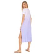 Платье Michael Lauren, Bertram Ombre High-Low Tee Dress with Slits 9740485 | Deep Lavender фото 2