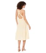 Платье bella dahl, Scrunch Strap Tiered Midi Dress 9741158 | Apricot Cream фото 2