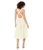 Платье bella dahl, Scrunch Strap Tiered Midi Dress 9741158 | Pale Chartreuse фото 2