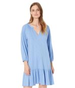 Платье Lilla P, Flame Modal 3/4 Sleeve Shirred Raglan Dress 9741613 | Bluefin фото 1