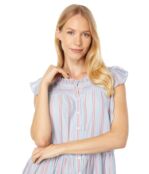 Платье Lilla P, Button-Down Peplum Dress 9741616 | Tide Stripe фото 3