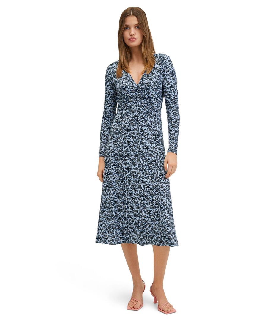 Платье MANGO, Lichi Dress 9779628 | Medium Blue фото 1