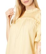 Платье MOON RIVER, Smocked High Neck Short Dress 9784433 | Yellow фото 3